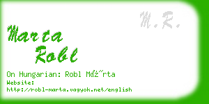 marta robl business card